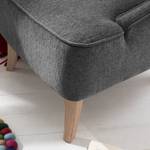 Fauteuil Audrey geweven stof - Donkergrijs