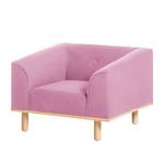 Sessel Aya (mit Hocker) Webstoff Webstoff - Rosa