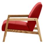 Fauteuil Barlow echt leer Echt leer Neka: Rood