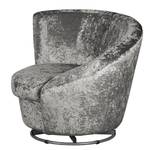 Draaifauteuil Baston fluweel Grijszilver