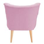 Fauteuil Bauro vilt Mauve