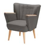 Fauteuil Bauro vilt Taupe