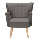 Fauteuil Bauro vilt Taupe