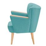 Fauteuil Bauro vilt Turquoise