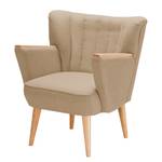 Fauteuil Bauro vilt Warm beige