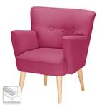 Fauteuil Bumberry II vilt Geweven stof Hanabi: Fuschia