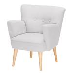 Fauteuil Bumberry II vilt Geweven stof Hanabi: Lichtgrijs