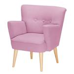 Fauteuil Bumberry II vilt Geweven stof Hanabi: Mauve