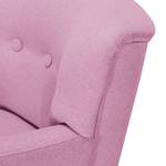 Fauteuil Bumberry II vilt Geweven stof Hanabi: Mauve