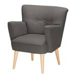 Fauteuil Bauro II Feutre - Tissu Hanabi: Gris marron