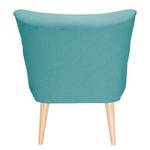 Fauteuil Bumberry met armleuningen Geweven stof Hanabi: Turquoise