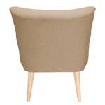 Fauteuil Bumberry II vilt Geweven stof Hanabi: Beige