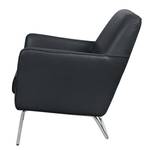 Fauteuil Bebour echt leer - Nachtblauw