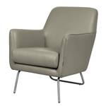 Fauteuil Bebour Cuir véritable - Gris