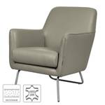 Fauteuil Bebour Cuir véritable - Gris