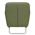 Fauteuil Bebour Cuir véritable - Vert olive