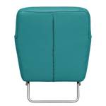 Fauteuil Bebour Cuir véritable - Turquoise