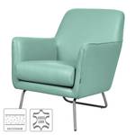 Fauteuil Bebour Cuir véritable - Menthe