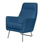 Fauteuil Bebour geweven stof - Blauw