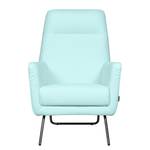 Fauteuil Bebour geweven stof - Lichtblauw