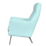 Fauteuil Bebour geweven stof - Lichtblauw