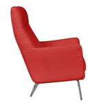 Fauteuil Bebour geweven stof - Schoorsteen rood