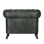 Fauteuil Benavente Aspect cuir vieilli anthracite