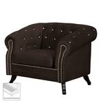 Fauteuil Benavente I Microfibre - Marron foncé