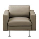 Fauteuil Bivona echt leer - taupe