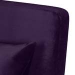 Fauteuil Blomma Velours mauve - Chêne