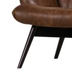 Fauteuil Tias antieke leerlook