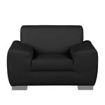 Fauteuil Bollon Imitation cuir - Noir