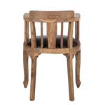 Fauteuil Bombay massief sheeshamhout - Zwart