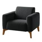 Fauteuil Bora II Tissu - Tissu Saia: Anthracite