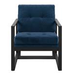 Fauteuil Brock I fluweel - Marineblauw