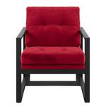 Fauteuil Brock I Velours - Rouge