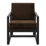 Fauteuil Brock II Velours - Marron