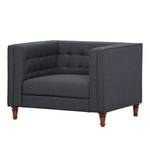 Fauteuil Buckingham geweven stof Geweven stof Milan: Antraciet