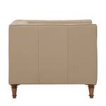 Fauteuil Buckingham echt leer Echt leer Gad: Taupe