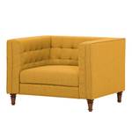 Fauteuil Buckingham geweven stof Stof Selva: Mosterdgeel