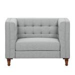 Fauteuil Buckingham Tissu Tissu Selva : Gris argenté