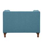 Fauteuil Buckingham geweven stof Stof Ramira: Turquoise