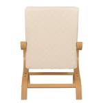 Fauteuil Bueno Vista structuurstof Licht beige - Beige - Beuk