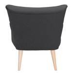 Fauteuil Bumberry geweven stof - Antraciet