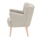 Fauteuil Bumberry geweven stof - Licht beige