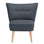 Fauteuil Panti Tissu - Bleu jean