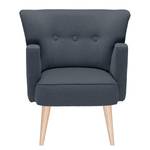 Fauteuil Bumberry Tissu - Bleu jean