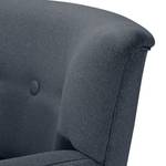 Fauteuil Bumberry geweven stof - Jeansblauw