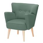 Fauteuil Bumberry Tissu - Vert océan