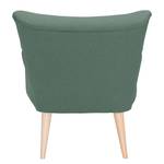 Fauteuil Bumberry geweven stof - Zeegroen